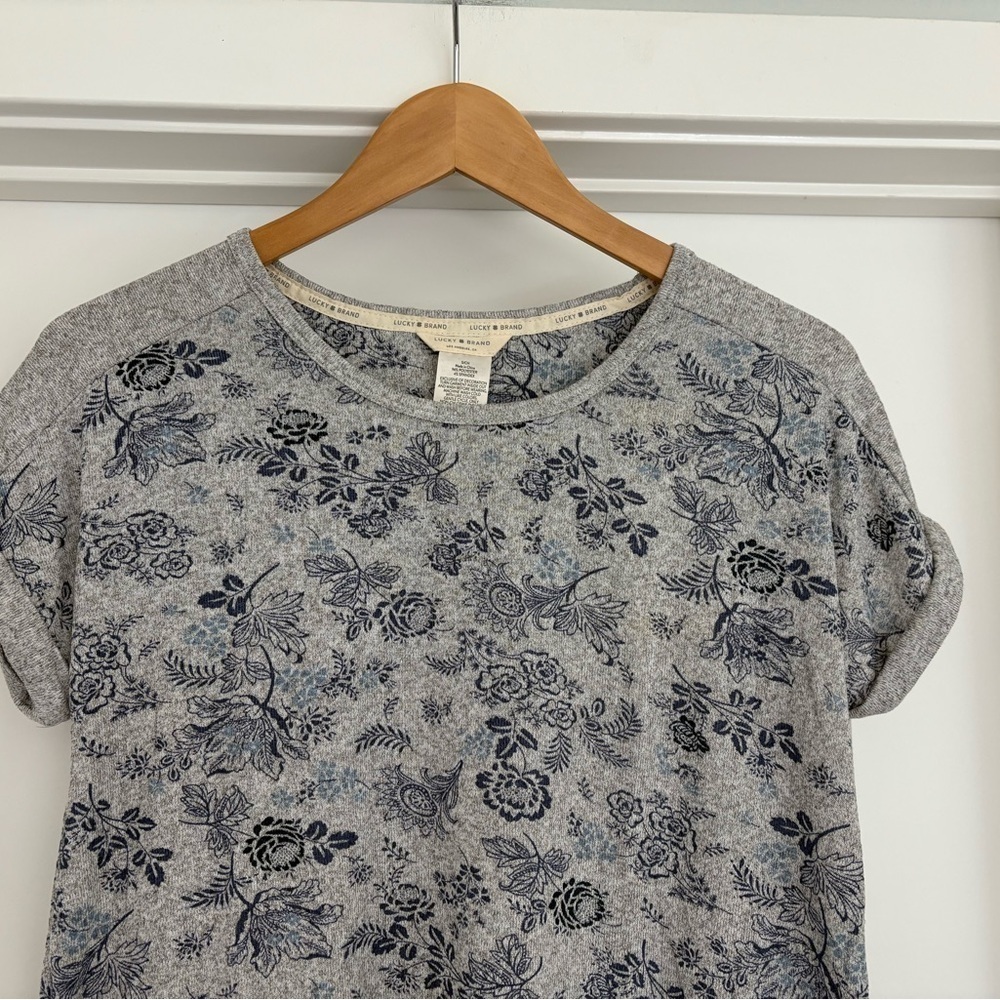 NWT Lucky Brand Pajama Set Top and Pants Floral Size S - Picture 5 of 13